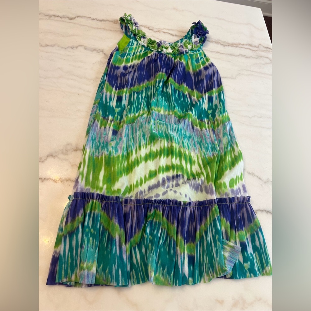 Hype Girls Kids Tie Dye Dress Size 8 Ruffles Girly Party